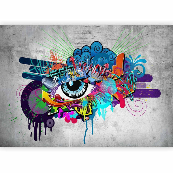 Carta da parati - Graffiti eye