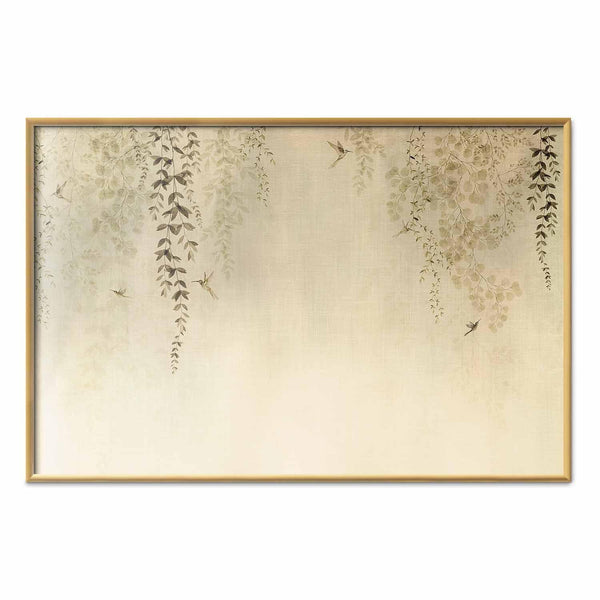 Poster - Beige Hummingbirds