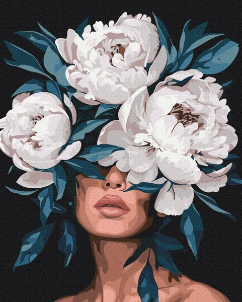 Quadro fai da te - Secret of white peonies