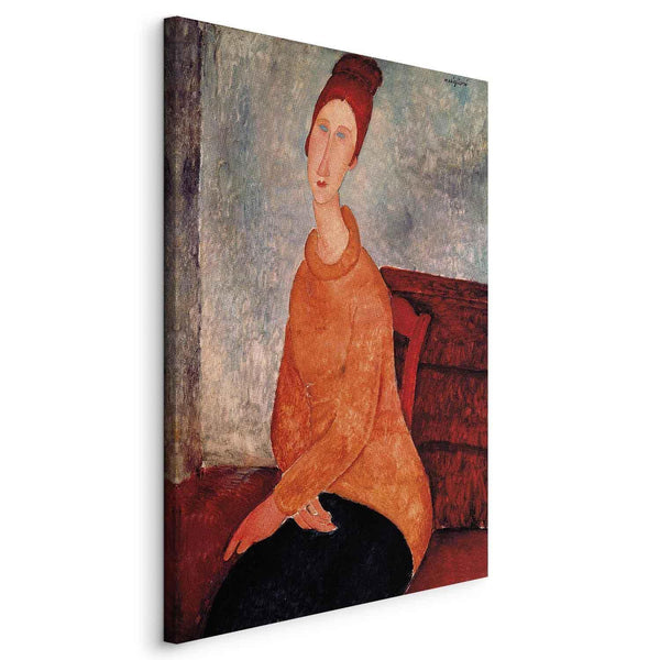 Quadro - Amedeo Modigliani – Jeanne Hebuterne in a Yellow Sweater