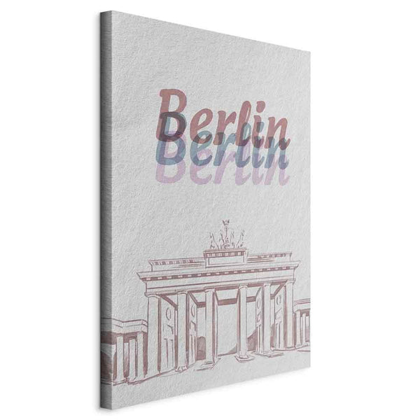 Quadro - Berlin in Watercolours (1 Part) Vertical
