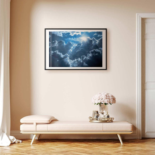 Poster - Lively Scene: The Sun Battling the Clouds