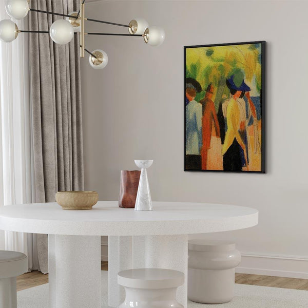 Quadro - August Macke – Walker under trees (Walker in the park)