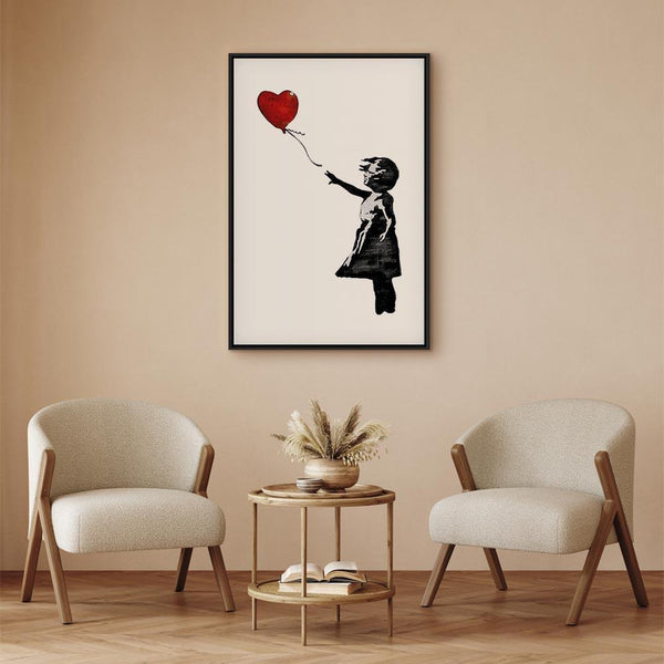 Quadro - Banksy: Girl with Balloon (1 Part) Vertical