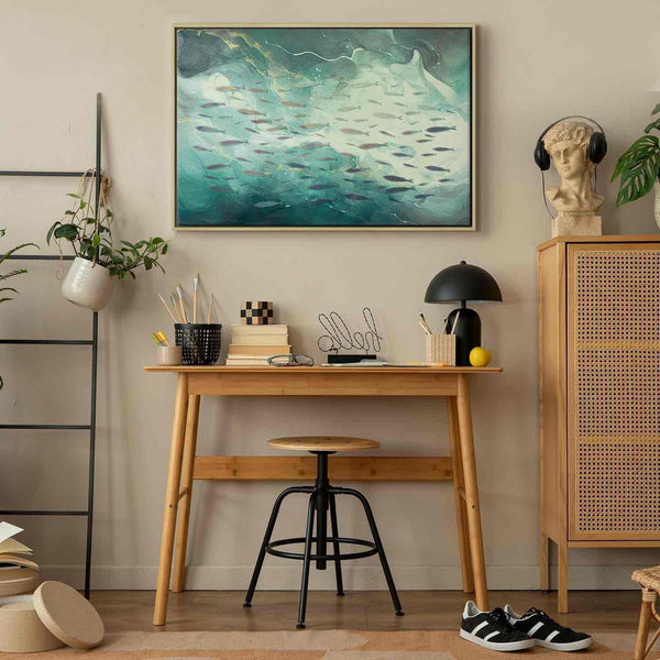 Quadro - School of small fish