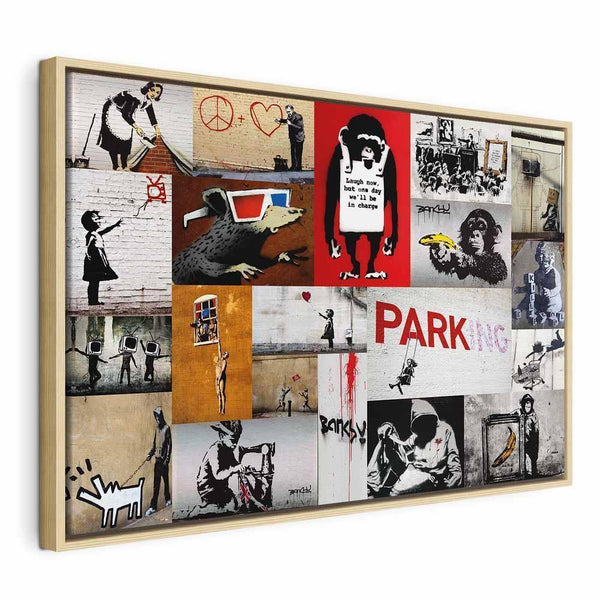 Quadro - Banksy - collage