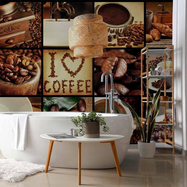 Carta da parati - Coffee - Collage