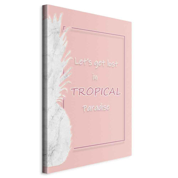 Quadro - Let's Get Lost in Tropical Paradise (1 Part) Vertical