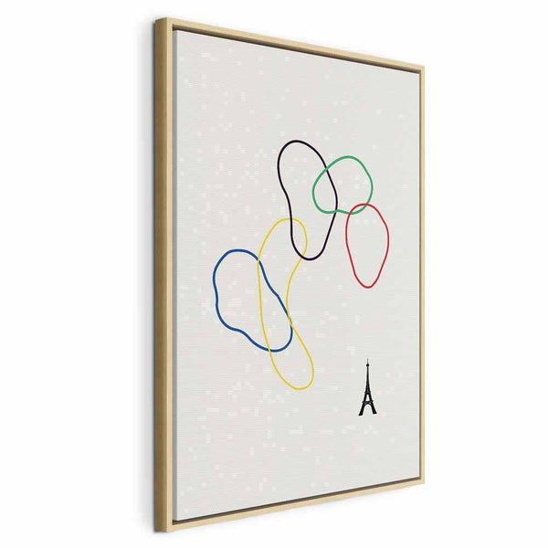 Quadro - Colorful Rings - Digital Graphics - Minimalism