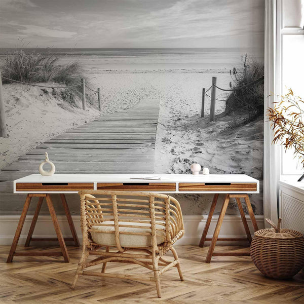Carta da parati - On the beach - black and white