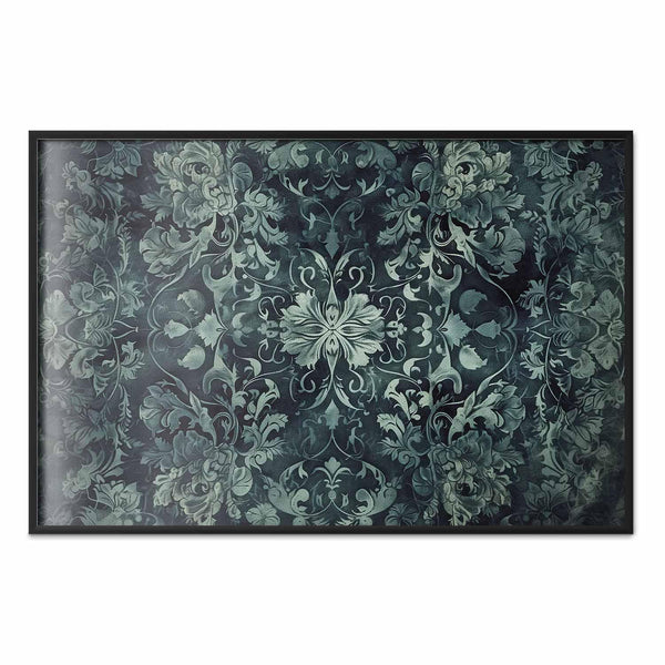 Poster - Carpet Ornaments in Emerald Shades