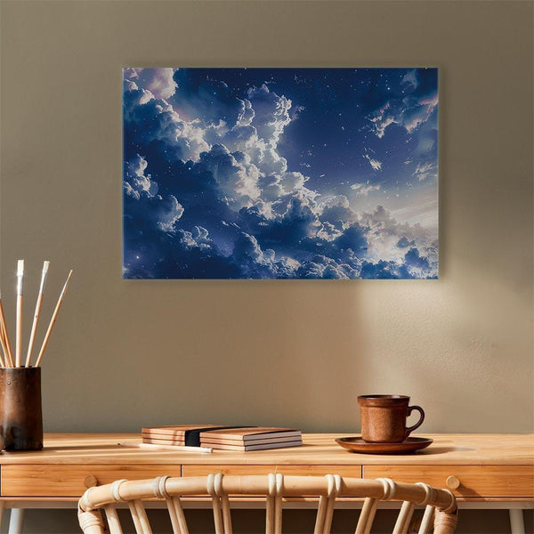 Quadro - Starry Clouds and Delicate Light Over a Corner of the Sky
