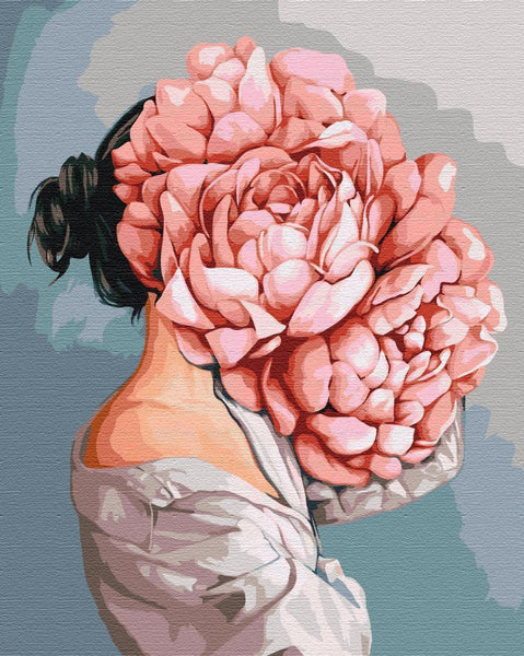 Quadro fai da te - Hidden behind peonies