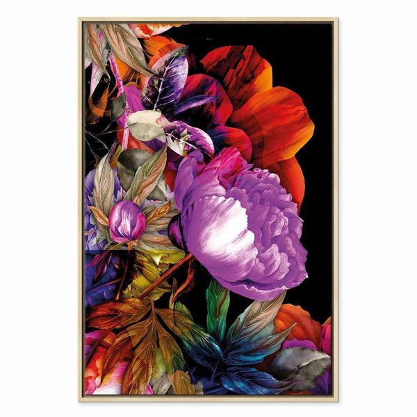Quadro - Nature in Summer Hues (1-part) - Flower Garden of Inspiration