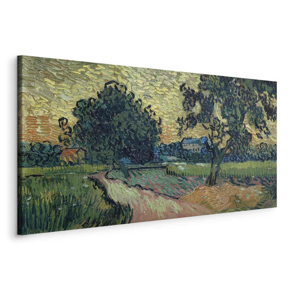 Quadro - Vincent Van Gogh – Landscape with the Chateau of Auvers at Sunset