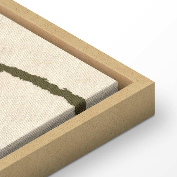 Quadro - Lines and shapes – bead labyrinth on a pale washed background