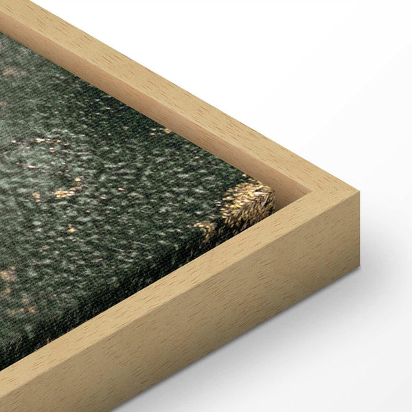 Quadro - Green watercolour - abstraction inspired by the structure of marble