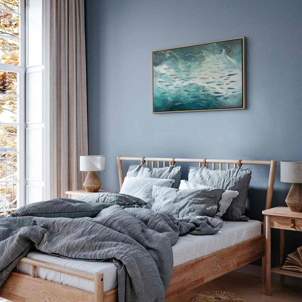 Quadro - School of small fish