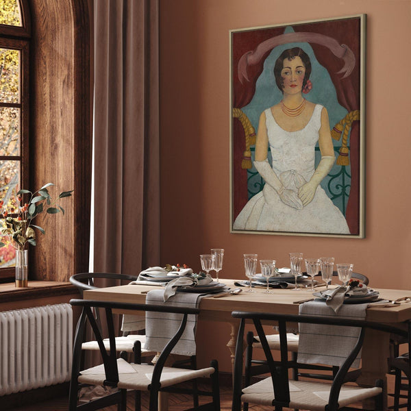 Quadro - Frida Kahlo – Portrait of a Lady in White
