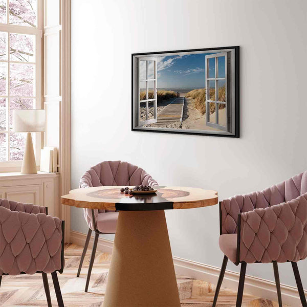 Quadro - Window: View of the Beach
