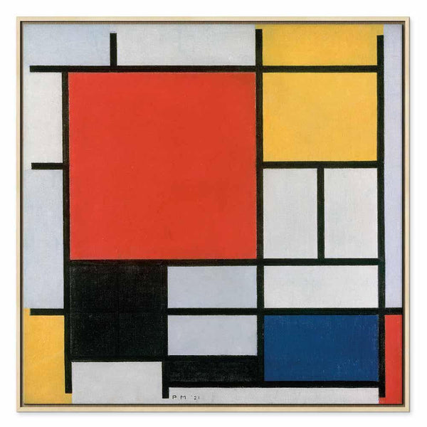 Quadro - Piet Mondrian – Composition with red, yellow blue and black
