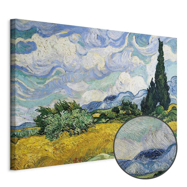 Quadro - Vincent Van Gogh – Wheat Field with Cypresses