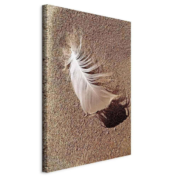 Quadro - Feather on the Sand (1 Part) Vertical