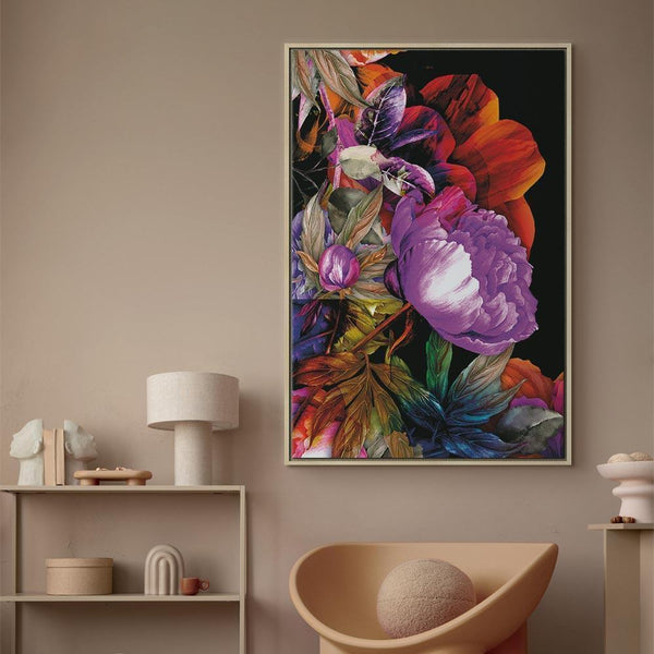 Quadro - Nature in Summer Hues (1-part) - Flower Garden of Inspiration