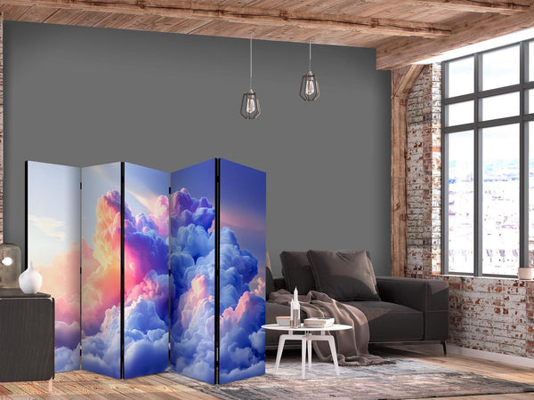 Paravento - Clouds Like Painted: Artistic Brushes of Dawn Painting the Sky