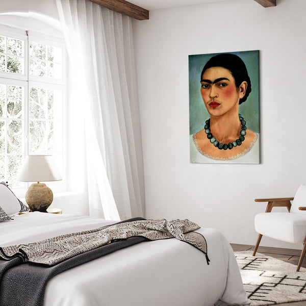 Quadro - Frida Kahlo – Self-Portrait with Beaded Necklace