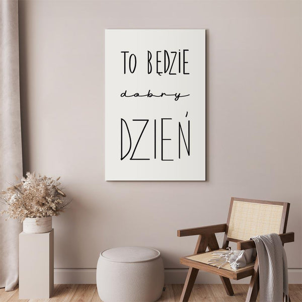 Quadro - Art of Words (1-part) - Inspirational Black Text on White