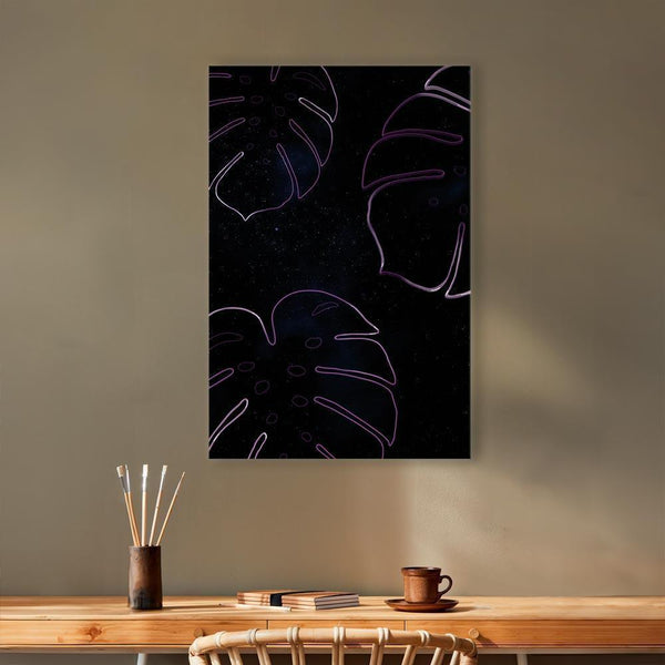 Quadro - Galactic Monstera (1 Part) Vertical