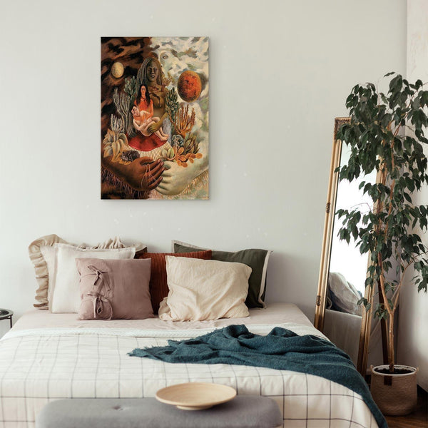 Quadro - Frida Kahlo – The Love Embrace of the Universe, the Earth (Mexico), Myself, Diego, and Señor Xolotl