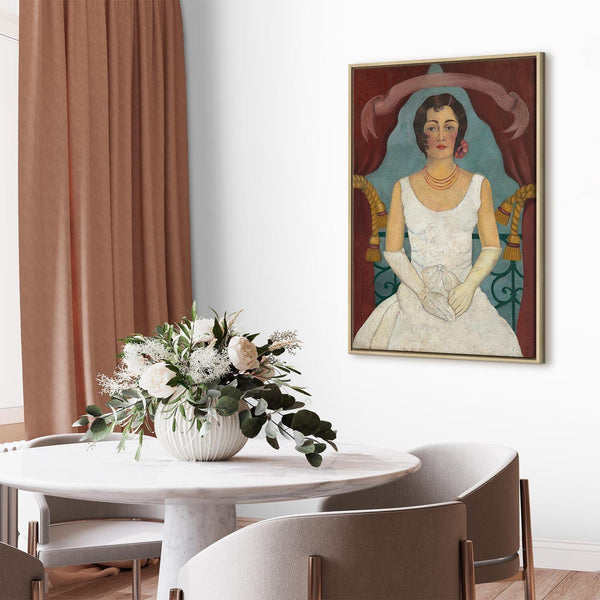 Quadro - Frida Kahlo – Portrait of a Lady in White