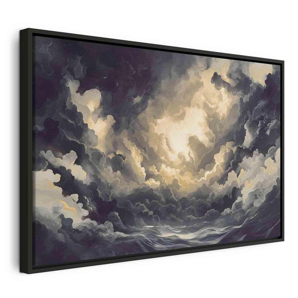 Quadro - Epic Light Play: The Sun Battling for Dominance Over the Clouds