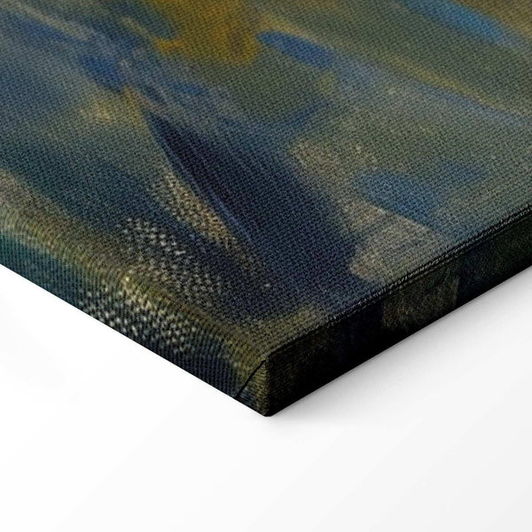 Quadro - Boat crossing - painting of two women sailing a boat on a river