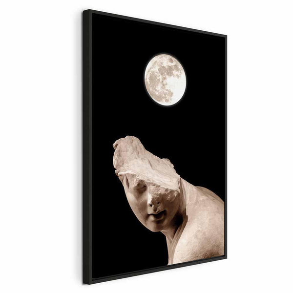 Quadro - Moon and Statue (1 Part) Vertical