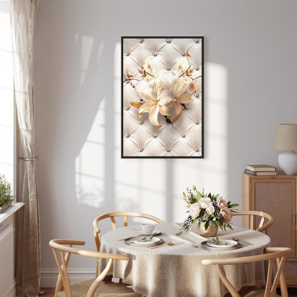 Quadro - Diamond Lilies (1 Part) Vertical