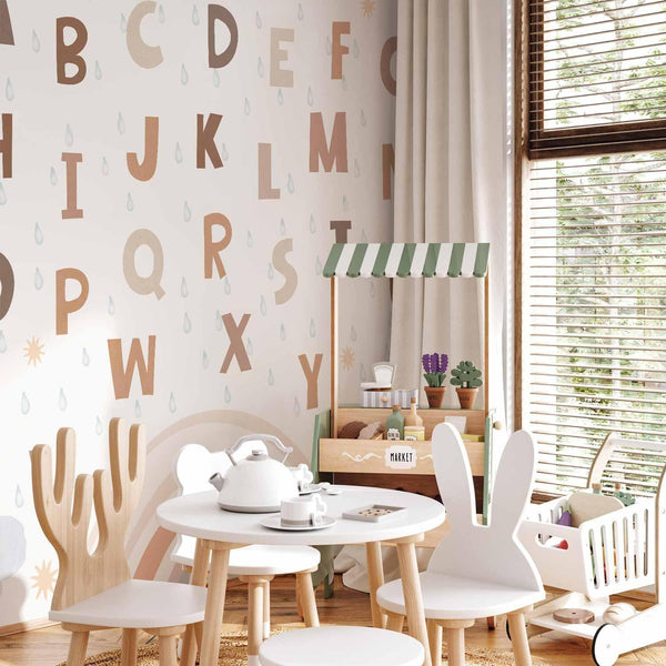 Carta da parati - Letters in Soft Colours