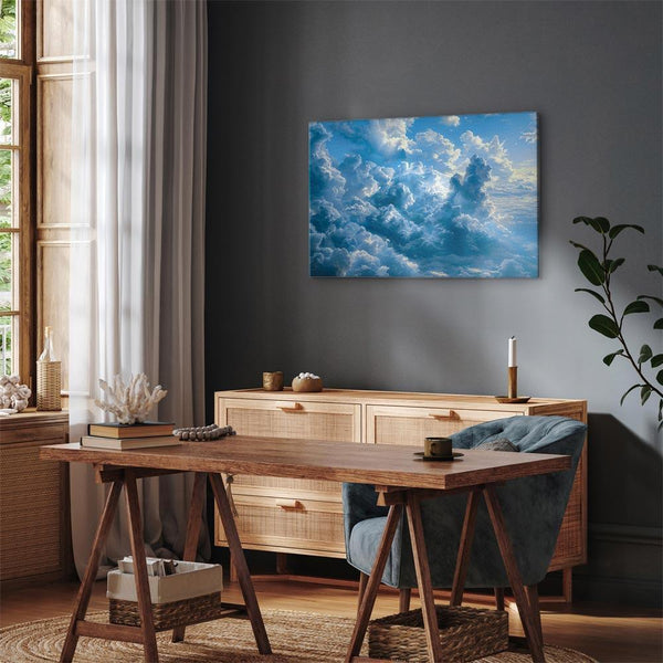 Quadro - Ocean in the Air: Waving Clouds Reflecting Morning Light