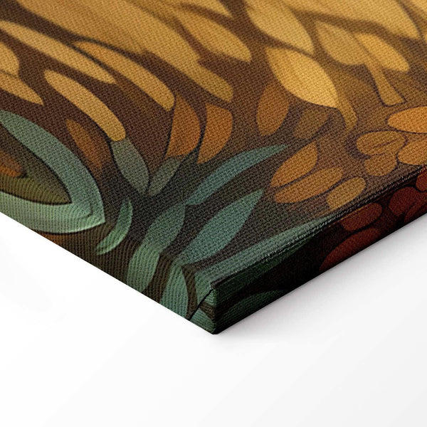 Quadro - Impressionistic fields - painted golden landscape with fields of grain