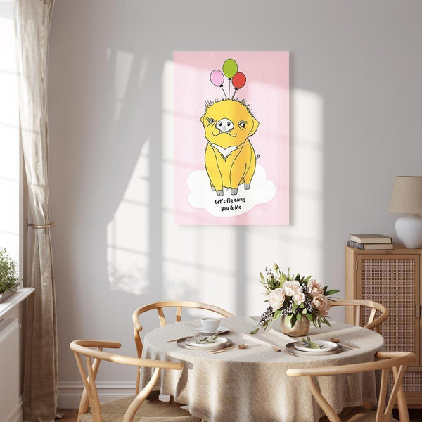 Quadro - Soaring Pig (1 Part) Vertical