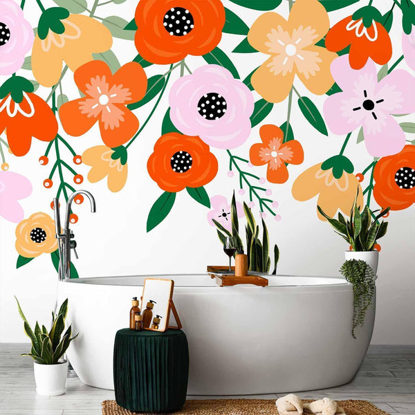 Carta da parati - Colorful Bloom - First Variant