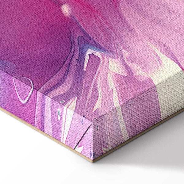 Quadro - Night Flows - Abstract Waves in Shades of Blue and Violet