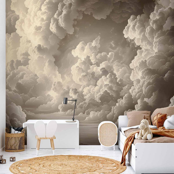 Carta da parati - Whisper of Illuminated Clouds: Soft Play of Light in the Theater of the Heavens