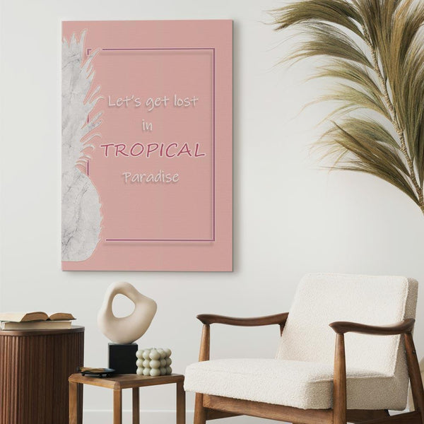Quadro - Let's Get Lost in Tropical Paradise (1 Part) Vertical