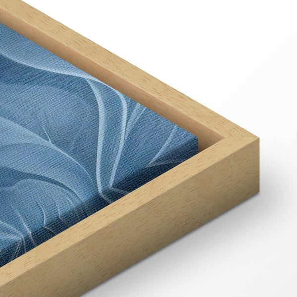 Quadro - Abstract Ornaments Dark Blue Victorian Leaves