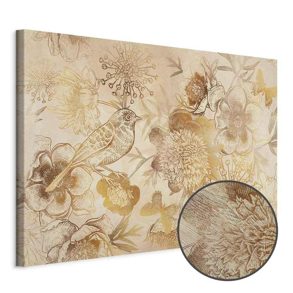Quadro - Golden Mosaic of Nature (1 Part) Wide