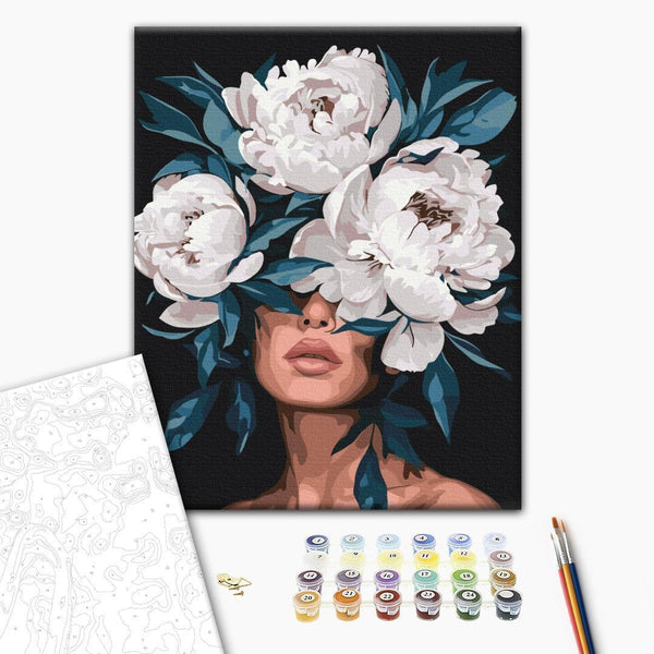 Quadro fai da te - Secret of white peonies