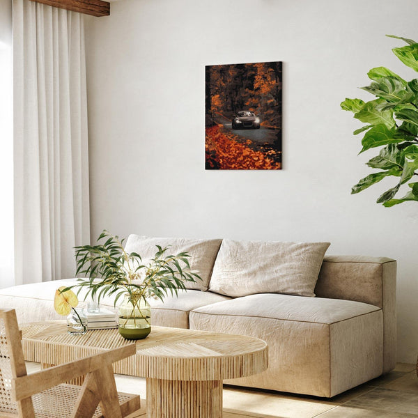 Quadro fai da te - Autumn road through the forest